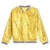 Áo Khoác Sequin Lấp Lánh cho Bé Gái - Nyeemya, Dài Tay, Khóa Kéo, Viền Sọc, Phong Cách Bóng Chày, Tiệc Nhảy Múa 8