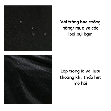 Áo khoác size lớn 55-150kg, chất gió tráng bạc, ngăn UV, 2 lớp nẹp đen – COUTURE 169k 6