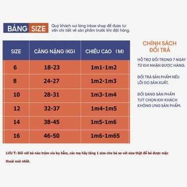 Áo khoác sơ mi chống nắng bé trai & bé gái, mũ rộng vải thô 18-50kg - 89.000đ 9