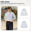 Áo khoác sơ mi Oxford nón rộng chống nắng, vải dày, form đứng trẻ trung - 190k 6