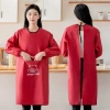 Áo khoác tạp dề đảo ngược chống nước chống dầu có tay áo, bảo hộ nhà bếp nam nữ - 144,489₫