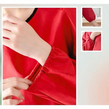 Áo khoác tạp dề đảo ngược chống nước chống dầu có tay áo, bảo hộ nhà bếp nam nữ - 144,489₫ 7