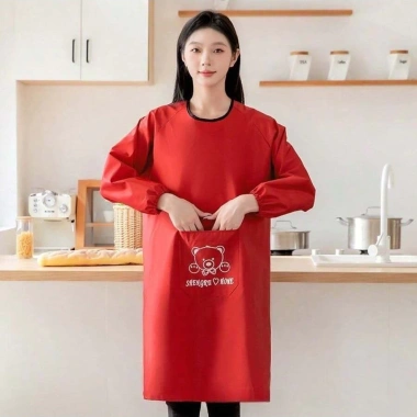 Áo khoác tạp dề đảo ngược chống nước chống dầu có tay áo, bảo hộ nhà bếp nam nữ - 144,489₫ 10