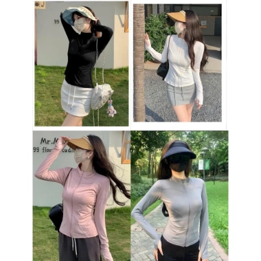 Áo khoác tập gym chống nắng chất su lạnh UPF 50+ - Chống tia UV, giảm giá 60.000₫ 2