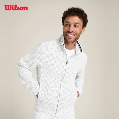 Áo khoác thể thao Wilson Men Grand Slam trắng sáng - giảm giá 4,147,000₫, thoáng mát 2