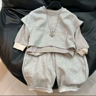Áo khoác trẻ em 2 mảnh cotton thoáng khí, unisex mọi mùa - Giá chỉ 403.963₫ 2