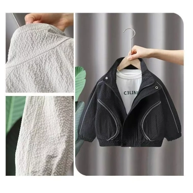 Áo khoác trẻ em chống UV nhẹ, thời trang, thoáng khí, poly mềm mại, unisex đa năng - 368.852₫ 6