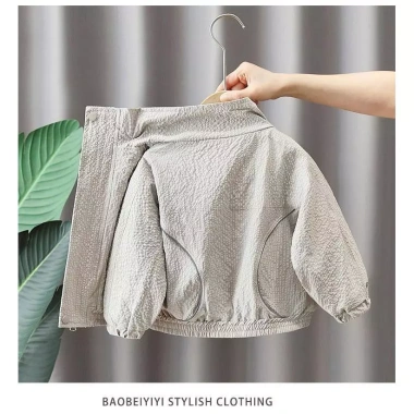 Áo khoác trẻ em chống UV nhẹ, thời trang, thoáng khí, poly mềm mại, unisex đa năng - 368.852₫ 8