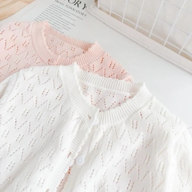 Áo khoác trẻ em dệt kim Cardigan Cotton nguyên chất - Giá chỉ 140.438₫, giảm mạnh 2