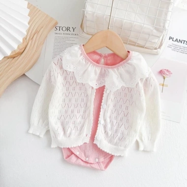 Áo khoác trẻ em dệt kim Cardigan Cotton nguyên chất - Giá chỉ 140.438₫, giảm mạnh 5