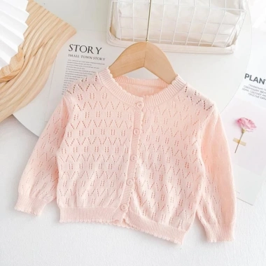 Áo khoác trẻ em dệt kim Cardigan Cotton nguyên chất - Giá chỉ 140.438₫, giảm mạnh 7