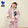 Áo khoác trẻ em minibala 2.025 – Đứng cổ cừu len ấm áp, màu tương phản, mặc thường ngày, giá ưu đãi 779.760₫ 4