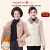 Áo khoác trung niên lót lông ấm áp cho mẹ - MS613 giảm giá 299k