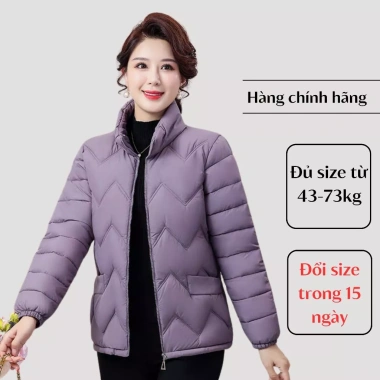 Áo khoác trung niên nữ áo phao trần bông mềm ấm áp cho mẹ giá chỉ 228.999 VND 4 Áo khoác trung niên nữ áo phao trần bông mềm ấm áp cho mẹ giá chỉ 228.999 VND 4