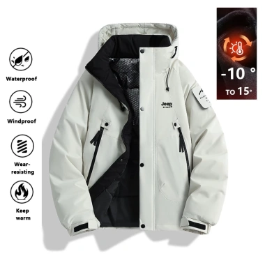 Ao Khoác Unisex JEEP Spirited Mùa Đông Dày Ấm Áp Chống Thấm Nước Gió, Hợp Leo Núi - 538.920₫