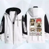 Áo khoác unisex JoJos Bizarre Adventure dây kéo - Fan Kujo Jotaro và Kakyoin Noriaki, giảm giá 22% 6