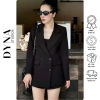 Áo khoác vest 6 cúc tag đá tay dài - 2 màu cúc vàng đen, giá chỉ 479.000đ LL 2