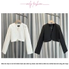 Áo khoác vest blazer Mely Fashion croptop vạt bầu dài tay hai lớp, đệm vai ruby 310.000₫ 5