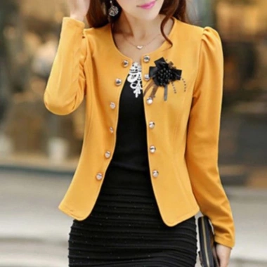 Áo Khoác Vest Dài Tay Hàn Quốc Thanh Lịch Nữ Giá Chỉ 338.175 VND