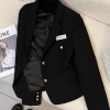 Áo khoác vest dáng ngắn màu đen thời trang mùa thu cho nữ - giảm 18 phần trăm chỉ 357.476₫ 7
