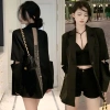 Áo khoác vest dây chuyền mở lưng phong cách nữ tính mùa xuân thu 2.025 thiết kế cao cấp giảm giá 22% 3