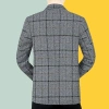 Áo khoác vest kẻ sọc caro Hàn Quốc cao cấp, size M-3XL, thời trang thu đông nam trung niên giảm giá 4