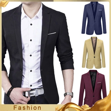 Áo khoác vest nam một nút, tay dài, dáng ôm, công sở - Giá giảm 332.699₫