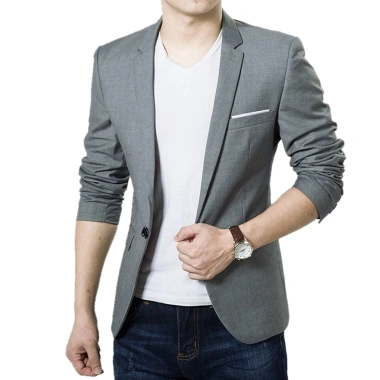 Áo khoác vest nam một nút, tay dài, dáng ôm, công sở - Giá giảm 332.699₫
