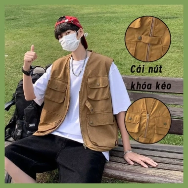 Áo khoác vest nam retro bigsize baggy không tay - Giá chỉ 150.000₫