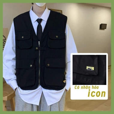 Áo khoác vest nam retro bigsize baggy không tay - Giá chỉ 150.000₫