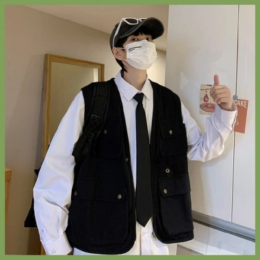 Áo khoác vest nam retro bigsize baggy không tay - Giá chỉ 150.000₫