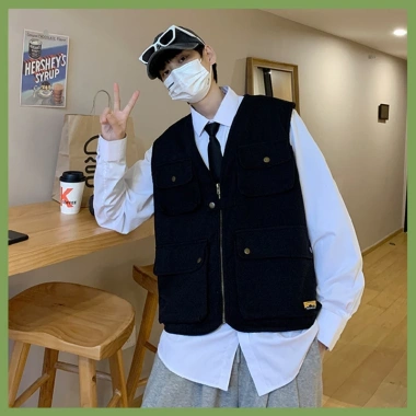 Áo khoác vest nam retro bigsize baggy không tay - Giá chỉ 150.000₫