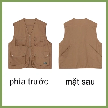 Áo khoác vest nam retro bigsize baggy không tay - Giá chỉ 150.000₫