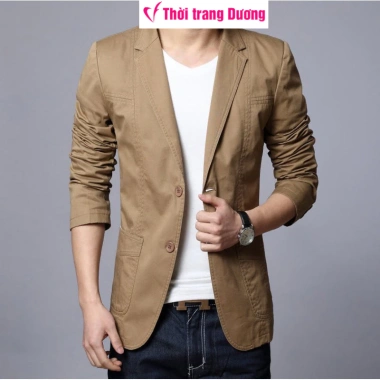 Áo khoác vest nam vải kaki cao cấp SY8.389 - Thời trang Dương giá ưu đãi 680.000đ