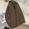 Áo khoác vest nữ màu cà phê, nút kim loại thời trang xuân thu - 383.400 VND 5