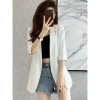 Áo khoác vest nữ trung niên đen Hàn Quốc - Croptop blazer công sở thu đông sang chảnh, giá chỉ 179k 2