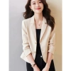 Áo khoác vest nữ trung niên đen Hàn Quốc - Croptop blazer công sở thu đông sang chảnh, giá chỉ 179k 7