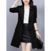 Áo khoác vest nữ trung niên đen Hàn Quốc - Croptop blazer công sở thu đông sang chảnh, giá chỉ 179k 9