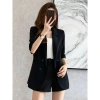 Áo khoác vest nữ trung niên đen Hàn Quốc - Croptop blazer công sở thu đông sang chảnh, giá chỉ 179k 10