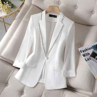 Áo khoác vest tay lửng kim cương cao cấp 2.023 cho nữ giá ưu đãi 367.200₫ 10