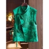 Áo khoác vest top Trung Hoa xuân hè, thêu ren trắng sang trọng - Giá 459.796₫ 5