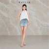 Áo kiểu KAYLIN bí nhúng cổ yếm xoè phồng, chất vải kate sợi tre, cá tính - BST Tháng 12.2.025 A122T12, giá 410k 7