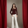 Áo kiểu KAYLIN Ruby Top tay dài cổ chéo, vải thun cotton co giãn, mẫu TET COLLECTION - Giá 390.000đ 3
