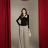 Áo kiểu KAYLIN Ruby Top tay dài cổ chéo, vải thun cotton co giãn, mẫu TET COLLECTION - Giá 390.000đ 7