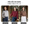 Áo kiểu nữ CARDINA umi dài tay bo gấu phối cổ và tay sơ mi Giá chỉ 310.000đ 4