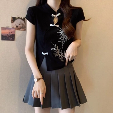 Áo kiểu nữ sườn xám Trung Hoa - Thời trang lễ Trung Thu, Tết giá 35k giảm tới 44k
