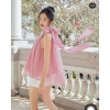 Áo kiểu tơ cổ nơ yếm xuông - Thiết kế duyên dáng, giảm 22 phần trăm chỉ 123.510₫ 10