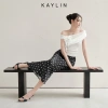 Áo lệch vai KAYLIN họa tiết hoa, ôm thun cloudy co giãn, phong cách cá tính – 340.000₫ 4