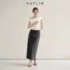 Áo lệch vai KAYLIN họa tiết hoa, ôm thun cloudy co giãn, phong cách cá tính – 340.000₫ 5