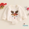 Áo len ấm áp Aqua-baby Girl mùa thu đông, Nai sừng tấm thêu cổ tròn dài tay – 159.948₫ 3